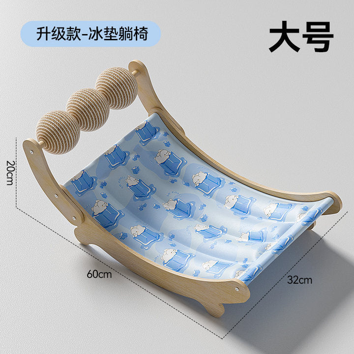 Cat Ice Pad Pet Summer Mat Recliner Summer Cooling Artifact Cat Hammock Ice Nest Sofa Cradle for Sleeping