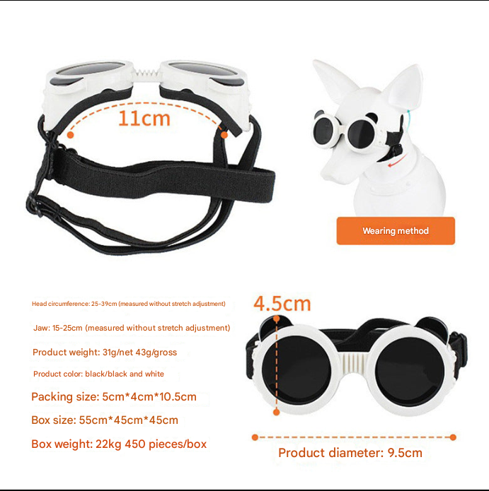 Pet supplies cat glasses dog goggles sunglasses summer UV protection