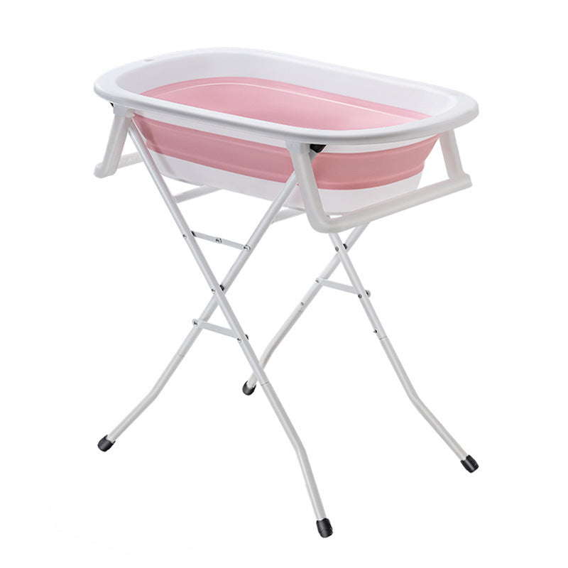 Bend-Free Pet Bath Tub Folding Bath Tub Cat and Puppy Bath Tub Bath Tub with Elevated Shelf Bracket Bath Tub