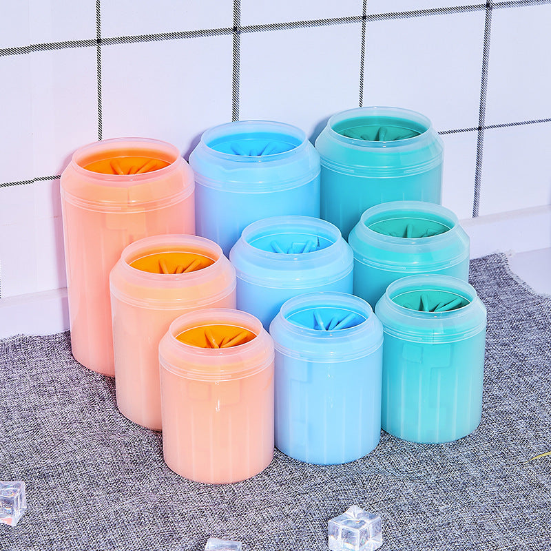 New cross-border explosions pet foot washing Cup dog foot washing machine cleaning beauty massage cup large wholesale