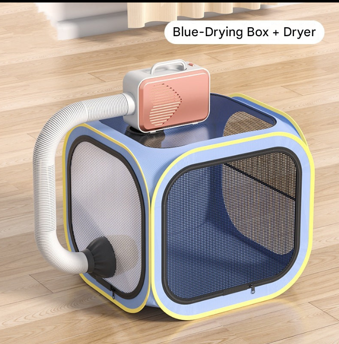 Pet Drying Box Cat and Dog Bathing Blow Dry Artifact Dryer Blow Hair Not Fly Drying Bag Household Water Blow Hair Dryer