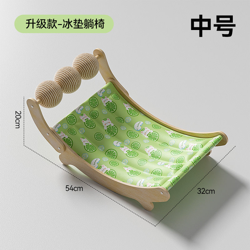 Cat Ice Pad Pet Summer Mat Recliner Summer Cooling Artifact Cat Hammock Ice Nest Sofa Cradle for Sleeping