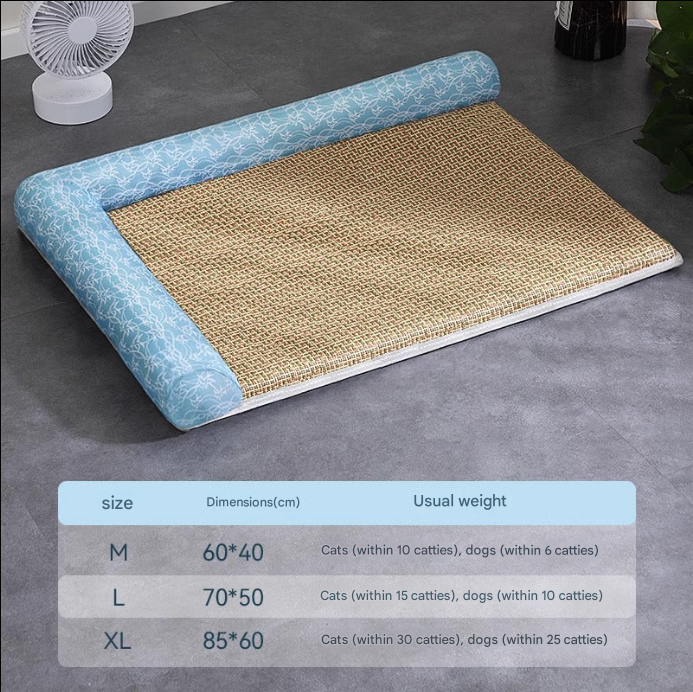 Dog Kennel Summer Removable and Washable Mat for Sleeping, Universal Medium-Sized Dog Bed Floor Mat for All Seasons, Summer Cooling Cat Mat