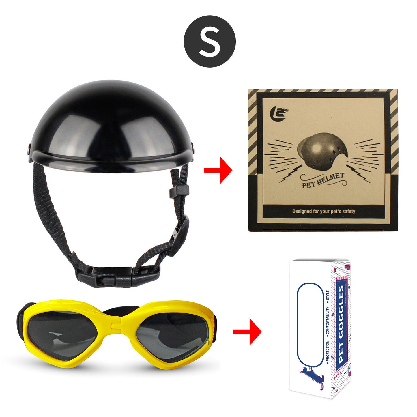 pet dog motorcycle helmet cat little helmet dog hat with glasses accessories dog safety helmet