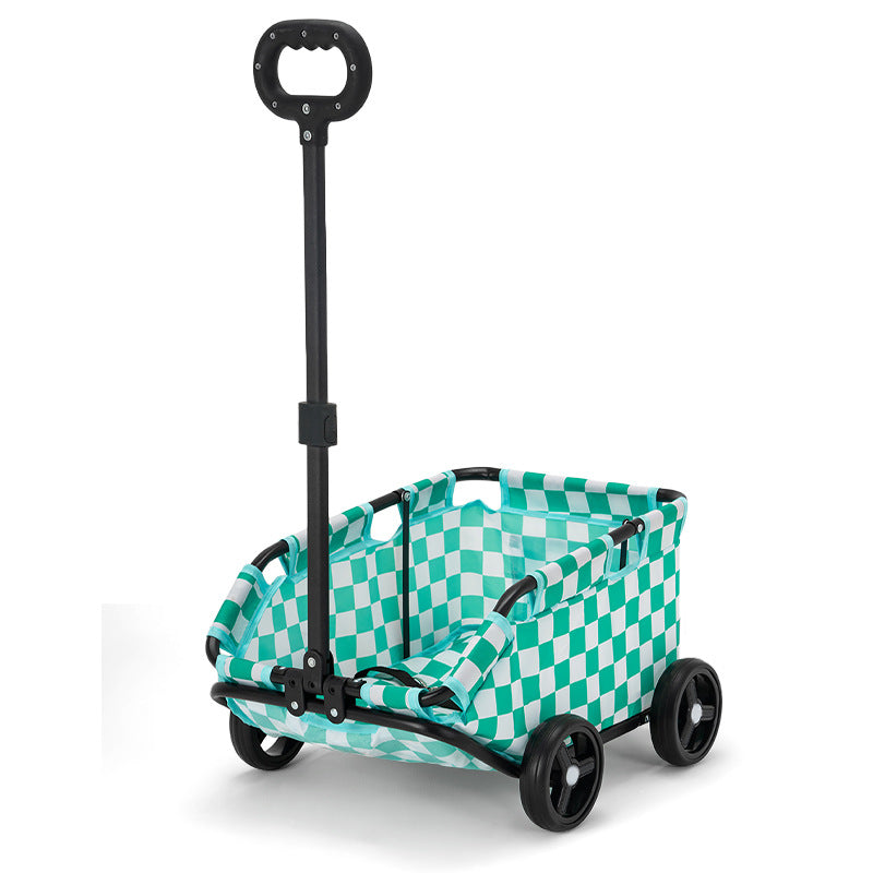 Small Pet Cart Dog Cat Teddy Baby Cart Out Small Pet Cart Lightweight Foldable Outdoor