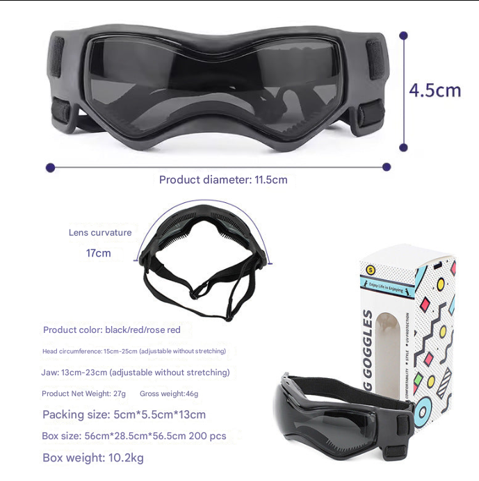 Pet Glasses New Cool Glasses UV-resistant Soft Frame Dog Goggles Cat Sunglasses Sunglasses