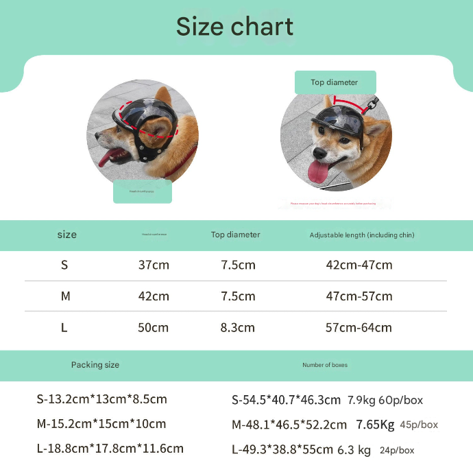 Pet Helmet Pet Glasses Matching Hat Dog Cat Motorcycle Safety Helmet Hat Accessories Hat Headwear