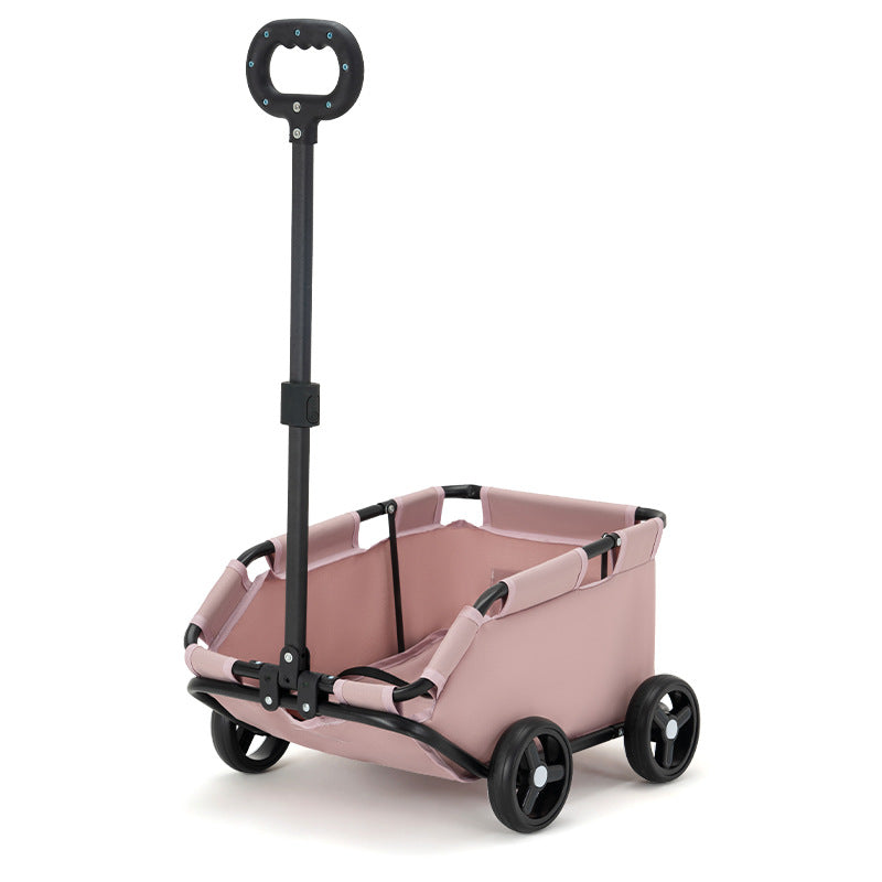 Small Pet Cart Dog Cat Teddy Baby Cart Out Small Pet Cart Lightweight Foldable Outdoor