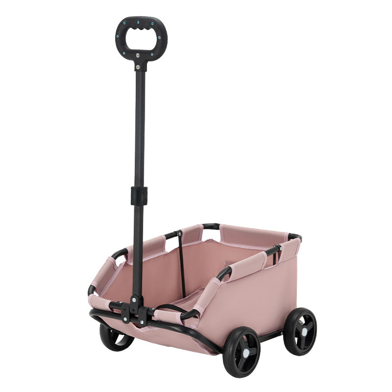 Small Pet Cart Dog Cat Teddy Baby Cart Out Small Pet Cart Lightweight Foldable Outdoor