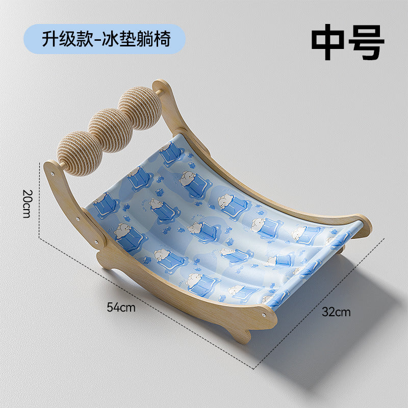 Cat Ice Pad Pet Summer Mat Recliner Summer Cooling Artifact Cat Hammock Ice Nest Sofa Cradle for Sleeping