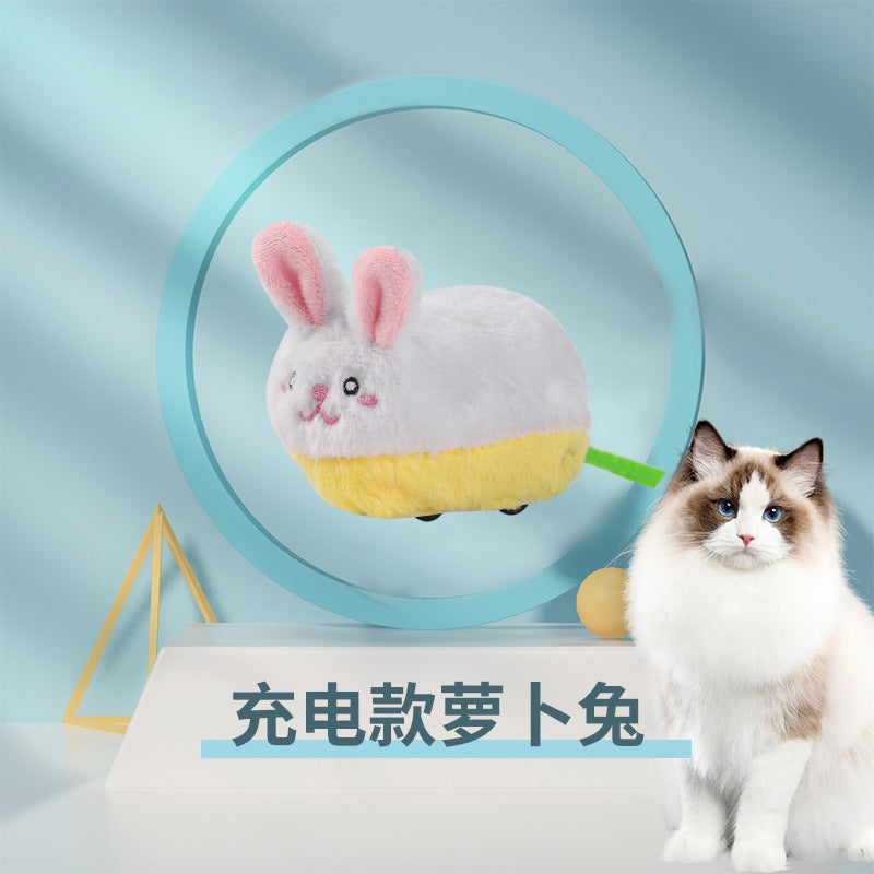 Cat Toy Mouse Can Run Electric Escape Simulation Mouse Rabbit Scratch Resistant Rechargeable Cat Toy Dog