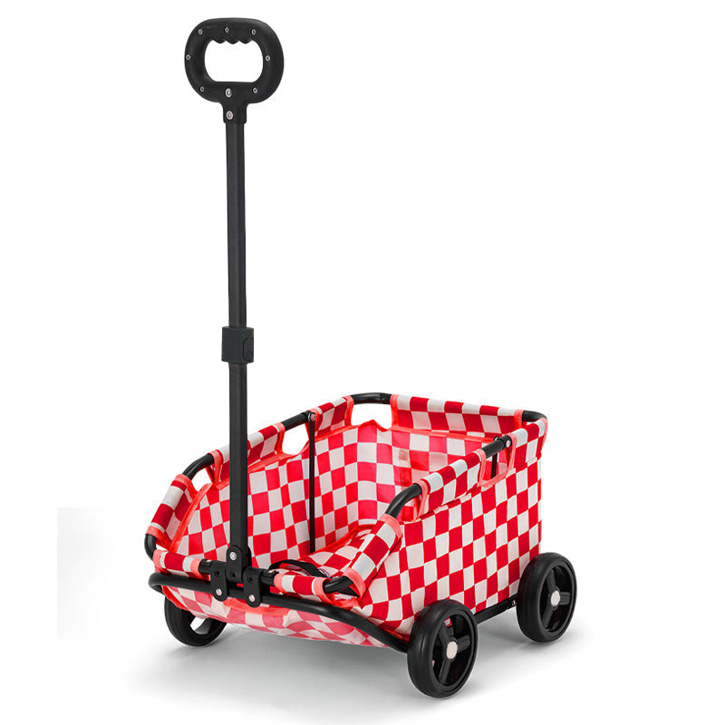 Small Pet Cart Dog Cat Teddy Baby Cart Out Small Pet Cart Lightweight Foldable Outdoor