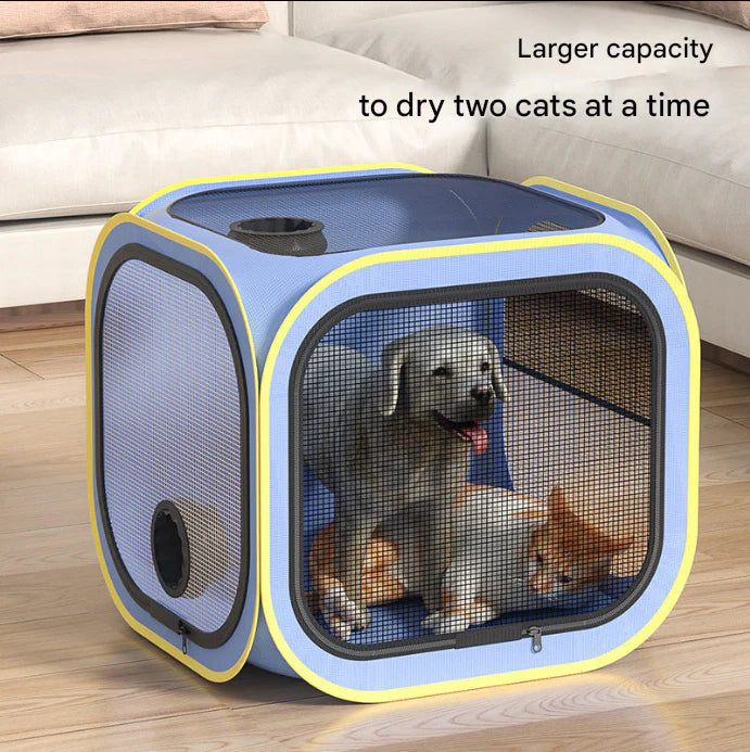 Pet Drying Box Cat and Dog Bathing Blow Dry Artifact Dryer Blow Hair Not Fly Drying Bag Household Water Blow Hair Dryer