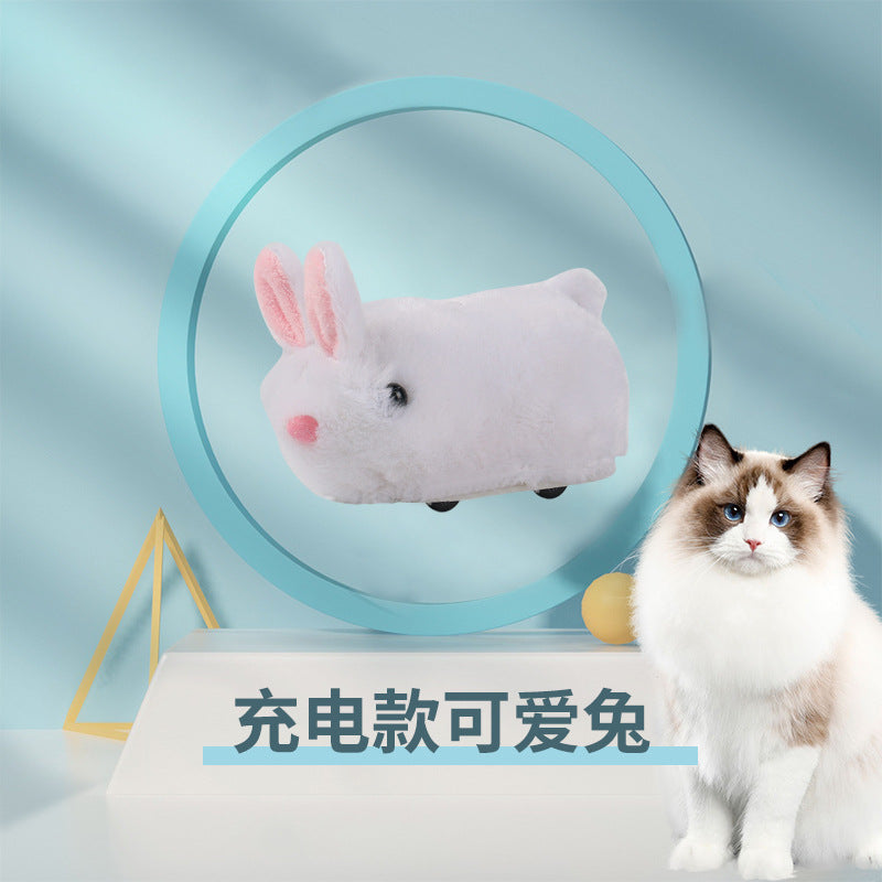 Cat Toy Mouse Can Run Electric Escape Simulation Mouse Rabbit Scratch Resistant Rechargeable Cat Toy Dog