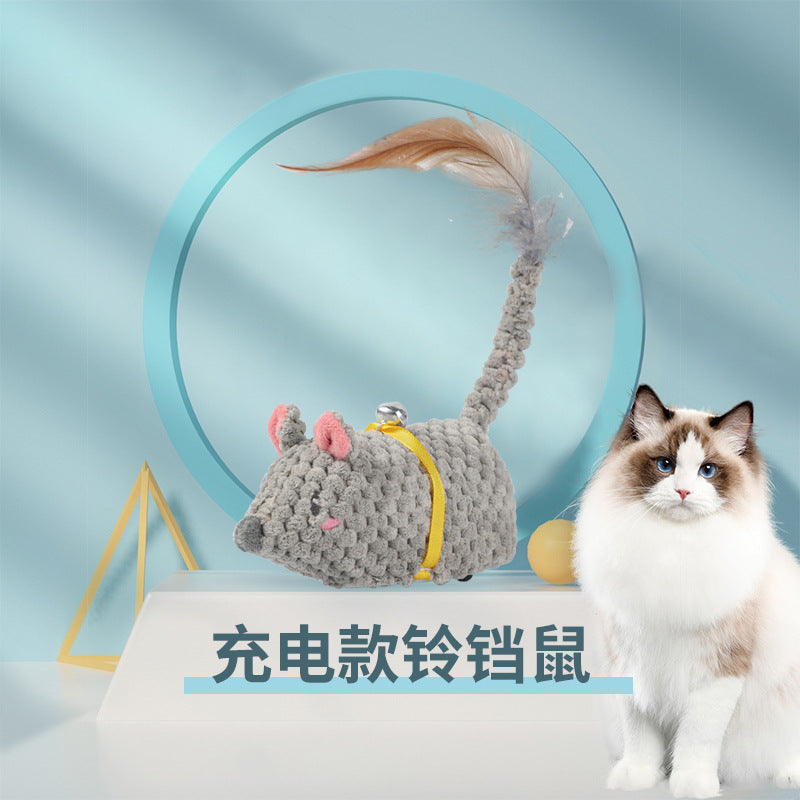 Cat Toy Mouse Can Run Electric Escape Simulation Mouse Rabbit Scratch Resistant Rechargeable Cat Toy Dog