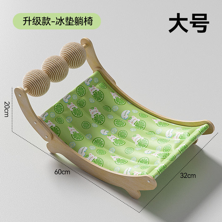 Cat Ice Pad Pet Summer Mat Recliner Summer Cooling Artifact Cat Hammock Ice Nest Sofa Cradle for Sleeping