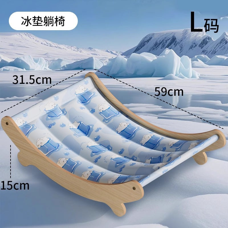 Cat Ice Pad Pet Summer Mat Recliner Summer Cooling Artifact Cat Hammock Ice Nest Sofa Cradle for Sleeping