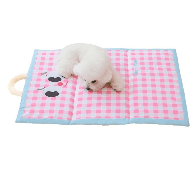 Pet Ice Mat Summer Dog Cooling Ice Nest Mat Cat Nest Dog Kennel Waterproof Sleeping Mat Machine Washable Sleeping Mat