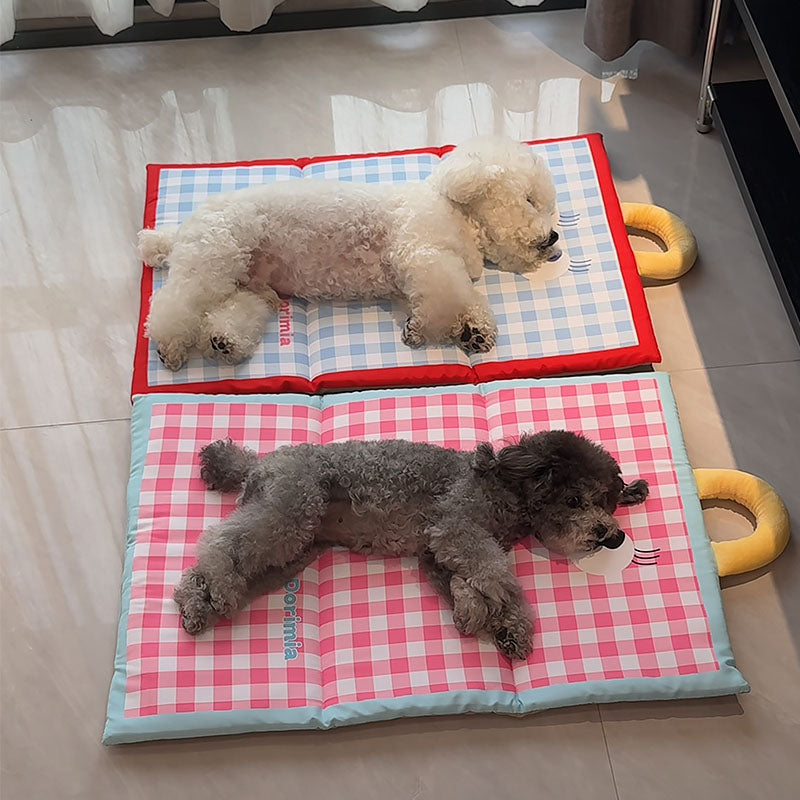 Pet Ice Mat Summer Dog Cooling Ice Nest Mat Cat Nest Dog Kennel Waterproof Sleeping Mat Machine Washable Sleeping Mat