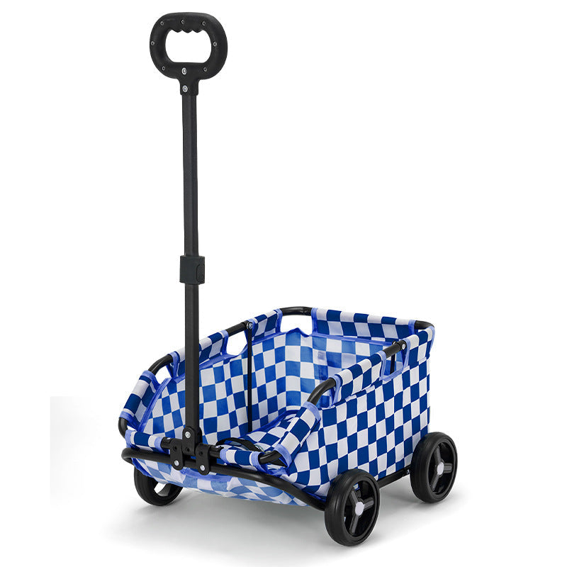 Small Pet Cart Dog Cat Teddy Baby Cart Out Small Pet Cart Lightweight Foldable Outdoor