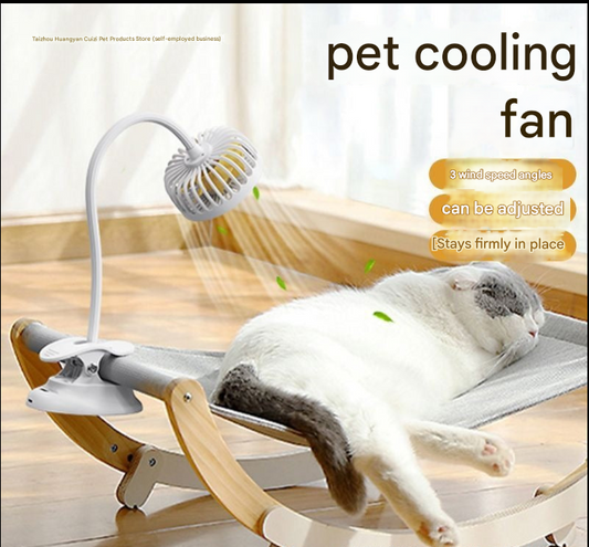[Free Shipping] Pet Cooling Fan for Cats and Dogs, Summer Small Fan, Cat Nest and Dog Cage, Portable Clip Fan for Cooling