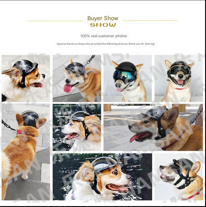 Pet helmet new hat dog cat motorcycle safety helmet hat accessories hat accessories